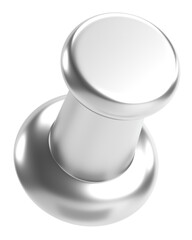 Push pin. Drawing pin. 3D pin. 3D illustration.