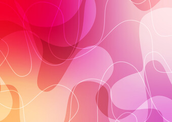Fototapeta na wymiar Line wave pink gradient cover banner dynamic art background