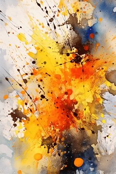 Digital illustration of flowers and colorful shapes done in an abstract expressionism style, concept art, abstraction, floral themed, design asset, generative ai
