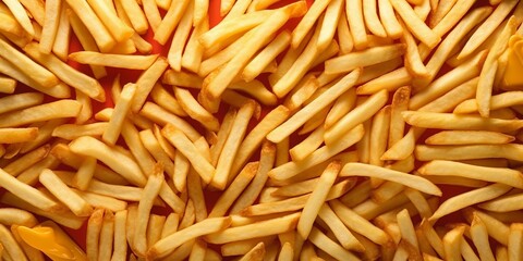 The French fries background with AI generated.
