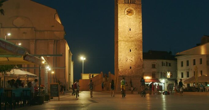 Umag town at evening, Croatia
