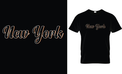 New York Typography T-Shirt Design