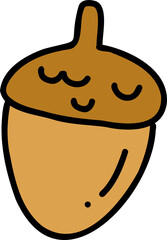 acorn hand draw