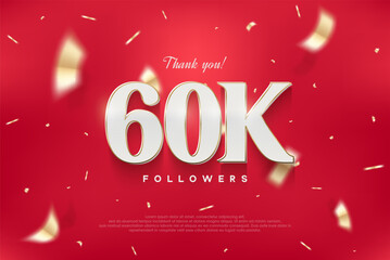 60k elegant and luxurious design, vector background thank you for the followers.