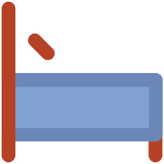 Bed Bold Line Vector Icon

