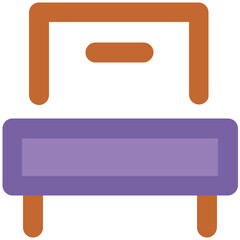 Desk Drawer Bold Line Vector Icon

