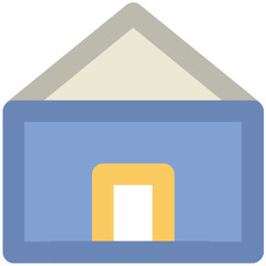 Shack Bold Line Vector Icon

