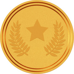 3D Render Gold Medal