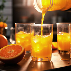 Cool Ice Orange Fresh Fruit Juice