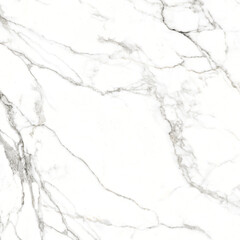 White Statuario Marble with Thin and Thick Veins, Used for Interior Kitchen or Bathroom Design, Ceramic Digital Printed tile, Natural Pattern Texture  Background, Polished Finish with Brown Vein