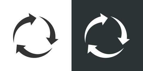 Refreshment arrow. Aarrow loop, refresh, reload, rotation icon