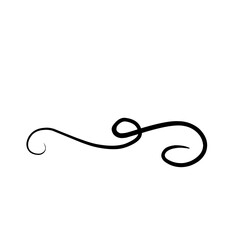 Vector Illustration Set Of Vintage Gold Border Calligraphic And Dividers Decorative, Calligraphic Gold Swirl 
