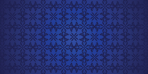 Arabic pattern blue pattern background