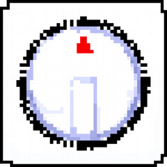 Obraz premium cook kitchen timer clock game pixel art retro vector. bit cook kitchen timer clock. old vintage illustration