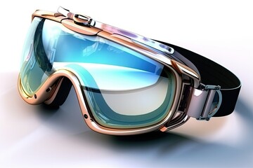 4k ski goggles transparent olympic snowboard. Generative AI