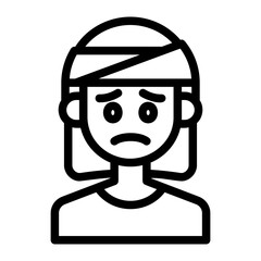hurt line icon