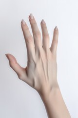 hand on white background , Generative AI