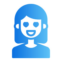 in love gradient icon