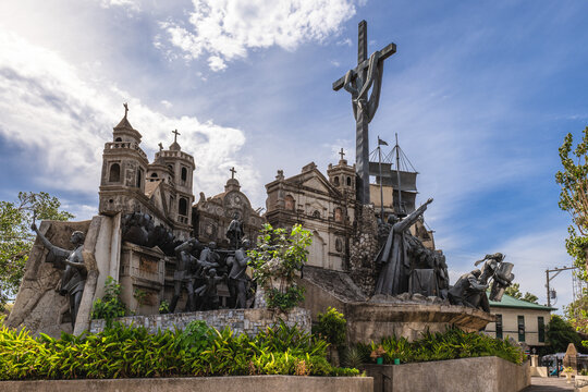 May 2, 2023: Heritage of Cebu Monument in Cebu city, Philippines was built by the local artist, Eduardo Castrillo. Its construction started in July 1997 and finished in December 2000.