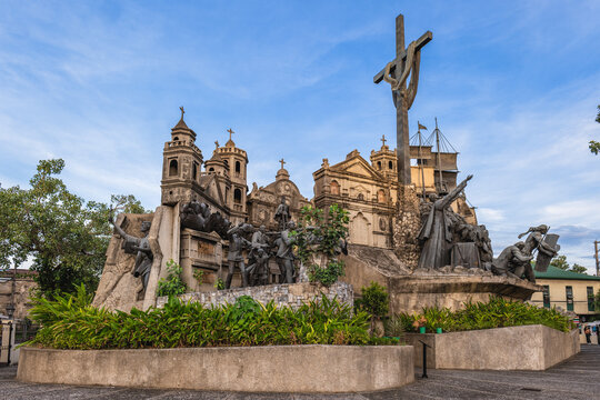 May 1, 2023: Heritage of Cebu Monument in Cebu city, Philippines was built by the local artist, Eduardo Castrillo. Its construction started in July 1997 and finished in December 2000.