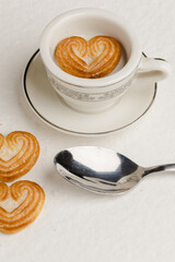 heart shaped cookies	
