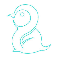 penguin icon illustration vector