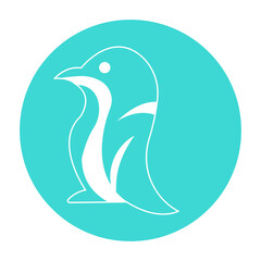 penguin icon illustration vector