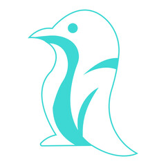 penguin icon illustration vector