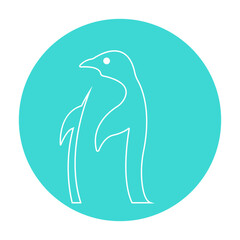 penguin icon illustration vector