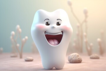 child dentistry tooth dentist dental blue smile smiling hygiene care. Generative AI.
