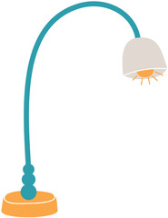 Turquoise Floor Lamp