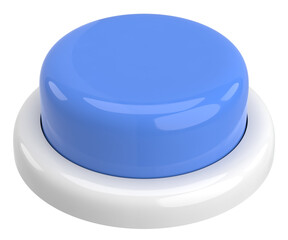Push button. 3D button. 3D illustration.