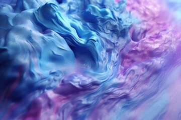 Fototapeta na wymiar liquid paint close-up multicolored texture, ai tools generated image