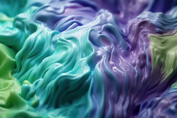 Fototapeta premium liquid paint close-up multicolored texture, ai tools generated image