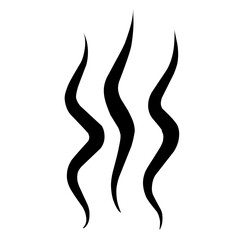 Smells line icon set  hot aroma  smells or fumes. Fragrances evaporate icons. Coffee  tea