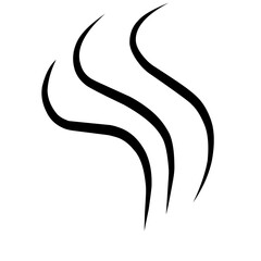 Smells line icon set  hot aroma  smells or fumes. Fragrances evaporate icons. Coffee  tea