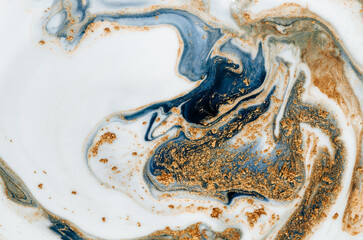 SEASHELL. NORTH GOLD. Abstract marble painting-ART. Artwork. Artist design. Ancient Aztec gold. Oriental pattern with stars. Agate stone.
