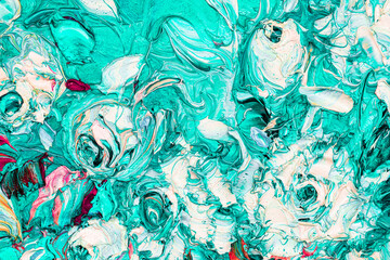 Colorful abstract oil painting art background. Texture of canvas and oil.