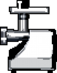 Fototapeta premium machine meat grinder game pixel art retro vector. bit machine meat grinder. old vintage illustration