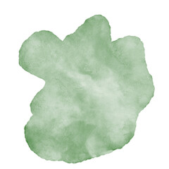 Green Watercolor Abstract Shapes