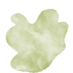 Green Watercolor Abstract Shapes
