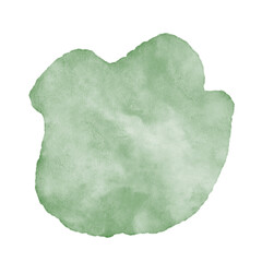 Green Watercolor Abstract Shapes