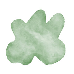 Green Watercolor Abstract Shapes