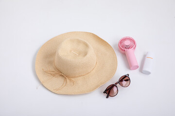 麦わら帽子とサングラス