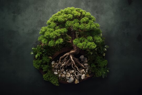 Bonzai Tree top down view