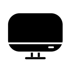 Computer PC Monitor Education Science Solid Icons and Symbols Png Illustrator