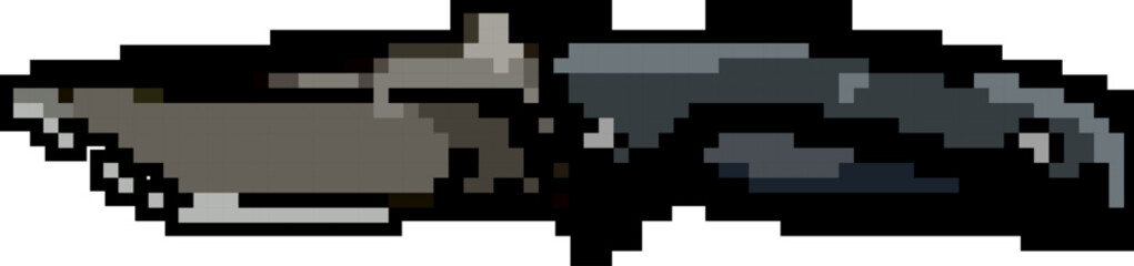 sharp military knife game pixel art retro vector. bit sharp military knife. old vintage illustration
