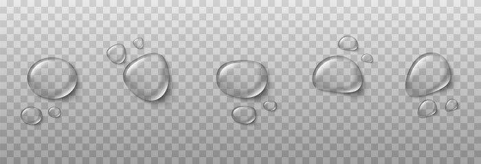 Vector drops of water. Drops png. Drops on the surface, on the glass png. Drops after rain. Condensation on the surface, on the glass.