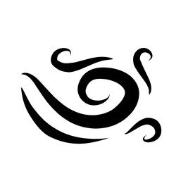 Doodle wind illustration vector