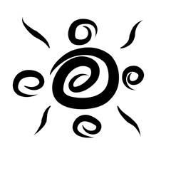 Doodle wind illustration vector